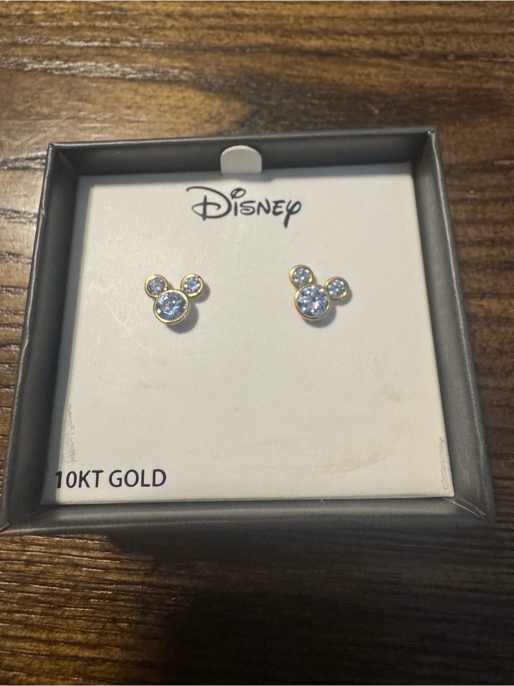 Disney 10k March CZ Earrings